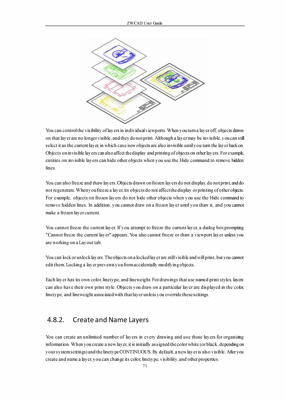 Pagina 71-ZWCAD User Guide manual ZWCAD Standard 2024, Professional 2024 Instructiuni montaj, utilizare...