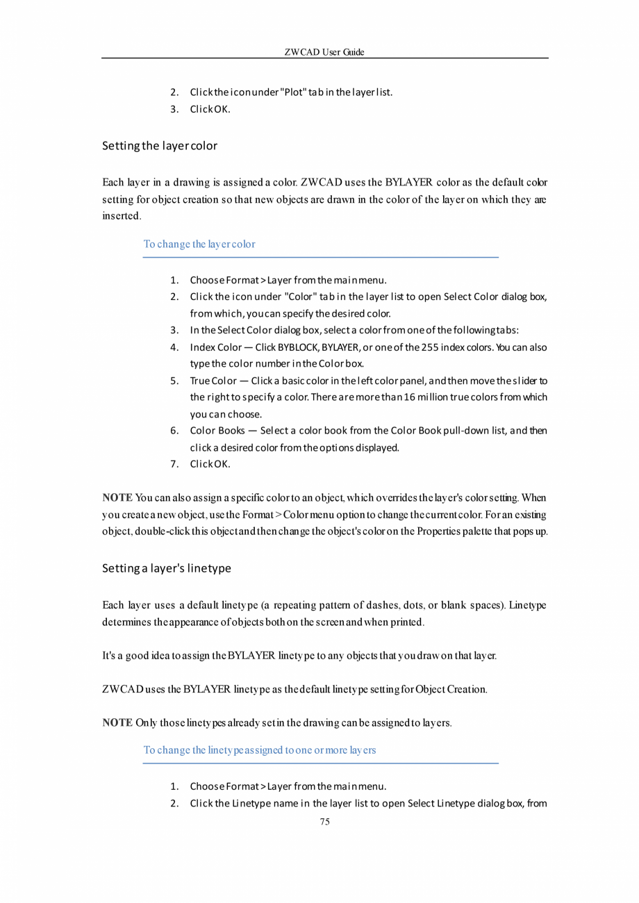 Pagina 75-ZWCAD User Guide manual ZWCAD Standard 2024, Professional 2024 Instructiuni montaj, utilizare...