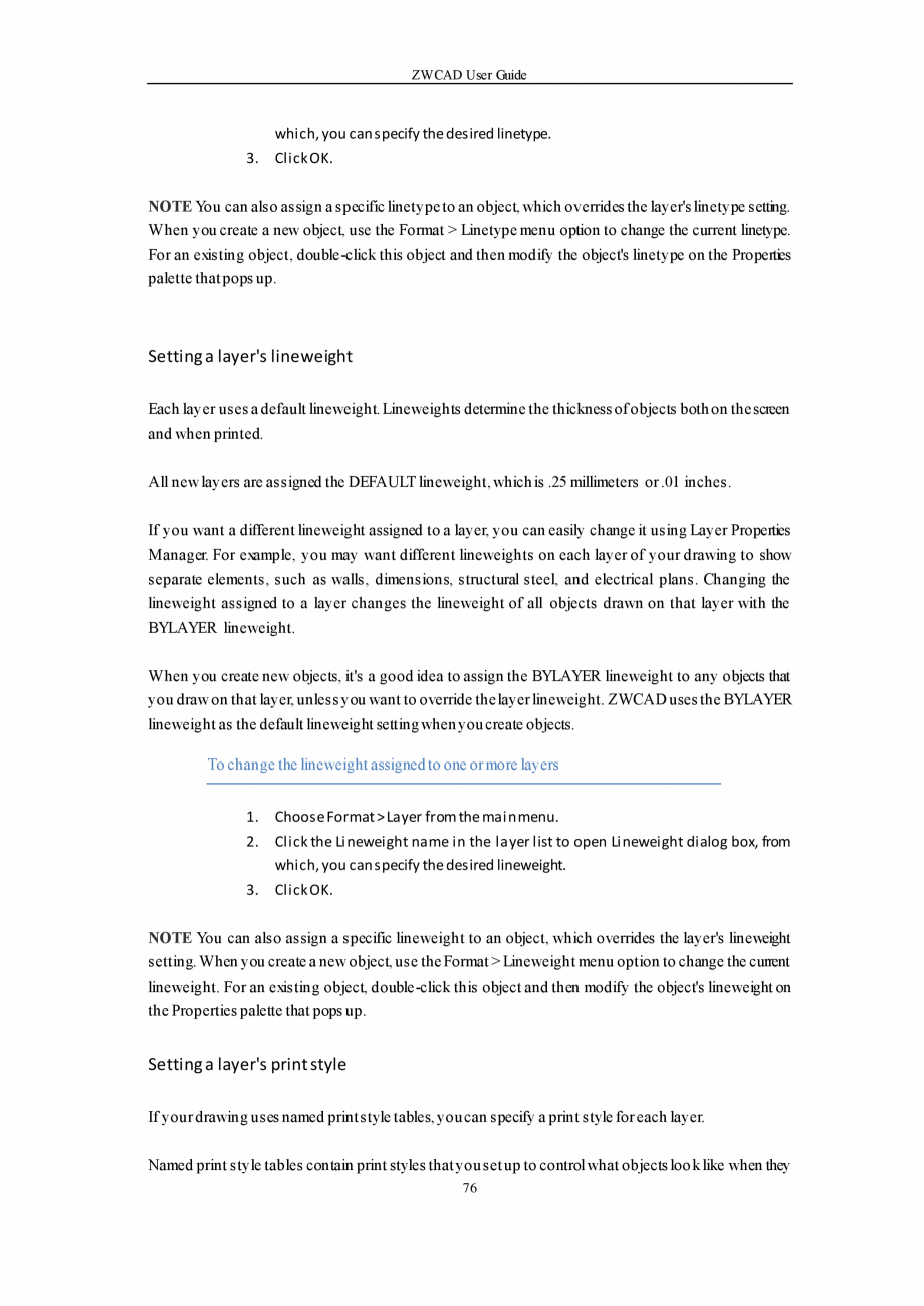 Pagina 76-ZWCAD User Guide manual ZWCAD Standard 2024, Professional 2024 Instructiuni montaj, utilizare...