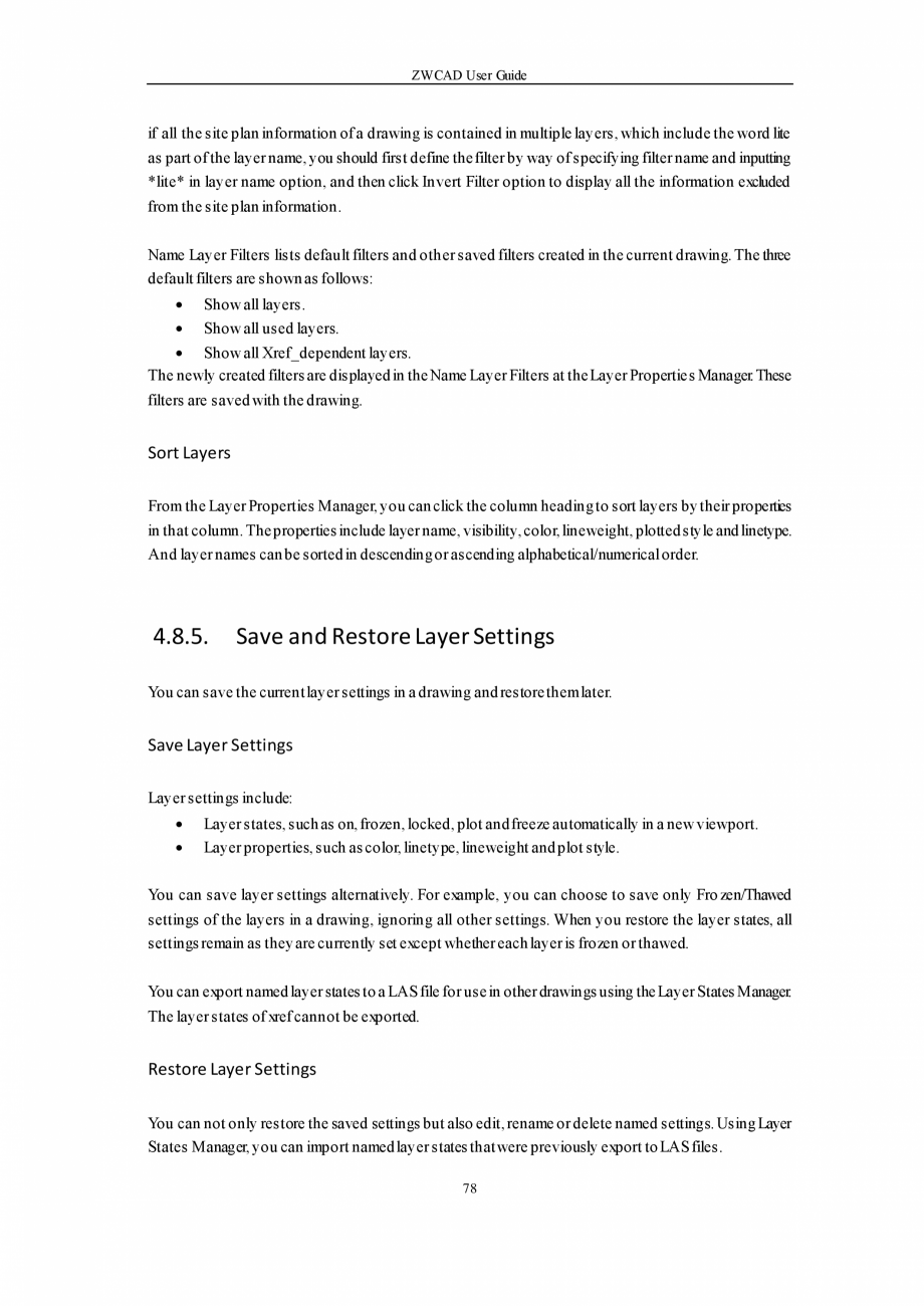 Pagina 78-ZWCAD User Guide manual ZWCAD Standard 2024, Professional 2024 Instructiuni montaj, utilizare...