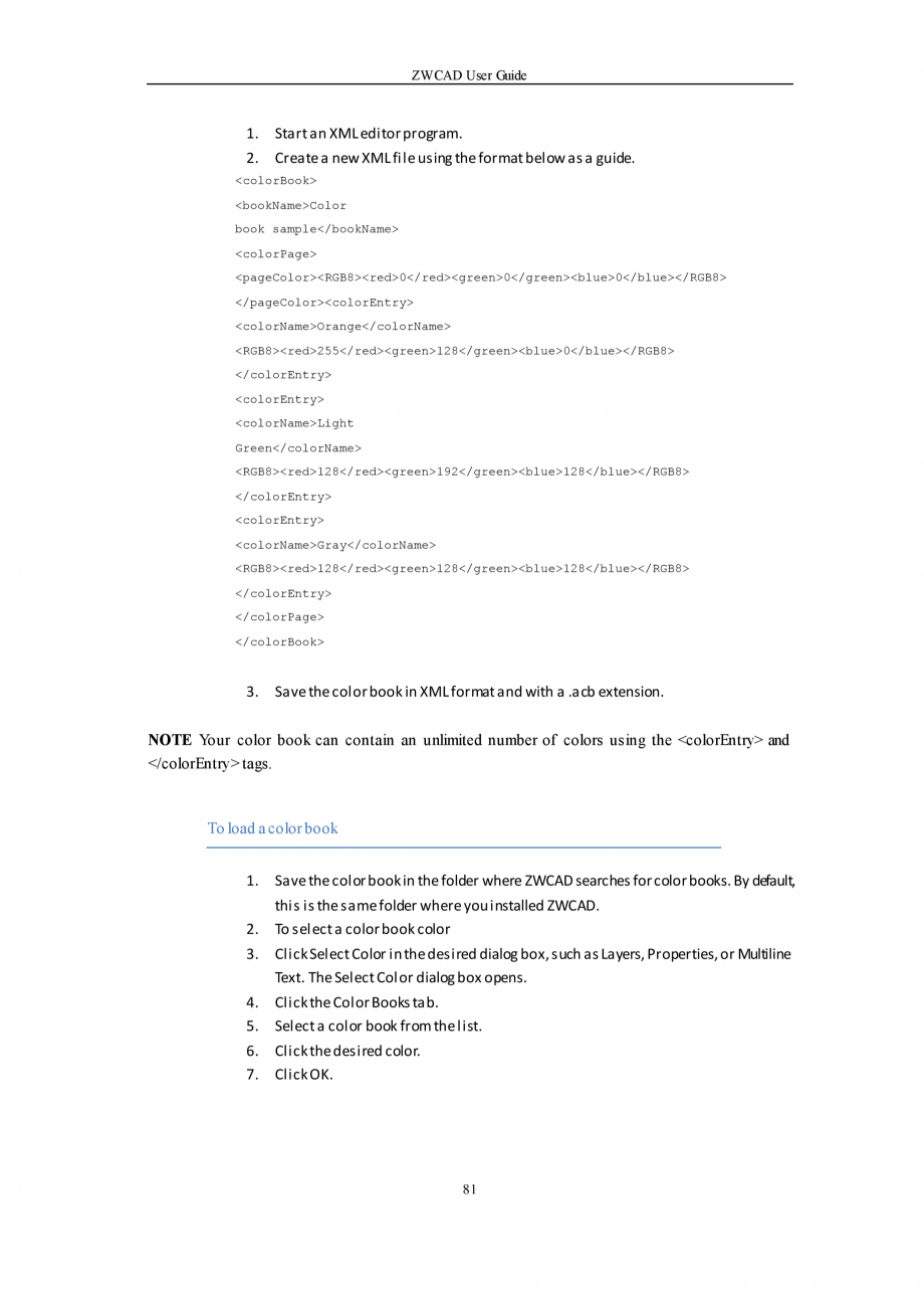 Pagina 81 - ZWCAD User Guide manual ZWCAD Standard 2023, Professional 2023 Instructiuni montaj,...