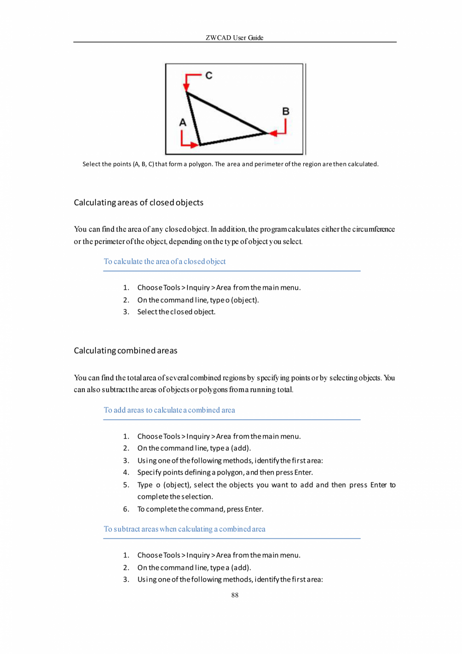 Pagina 88-ZWCAD User Guide manual ZWCAD Standard 2024, Professional 2024 Instructiuni montaj, utilizare...