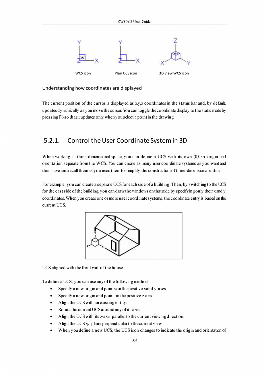 Pagina 104-ZWCAD User Guide manual ZWCAD Standard 2024, Professional 2024 Instructiuni montaj, utilizare...