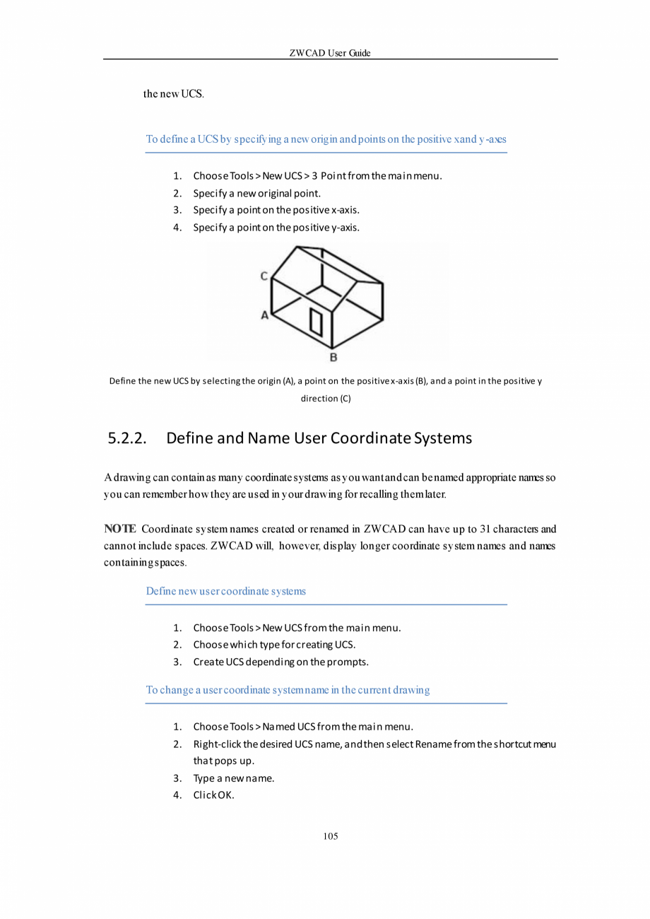 Pagina 105-ZWCAD User Guide manual ZWCAD Standard 2024, Professional 2024 Instructiuni montaj, utilizare...