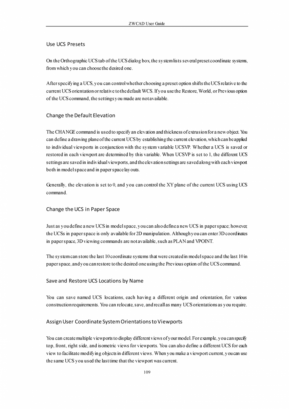 Pagina 109-ZWCAD User Guide manual ZWCAD Standard 2024, Professional 2024 Instructiuni montaj, utilizare...