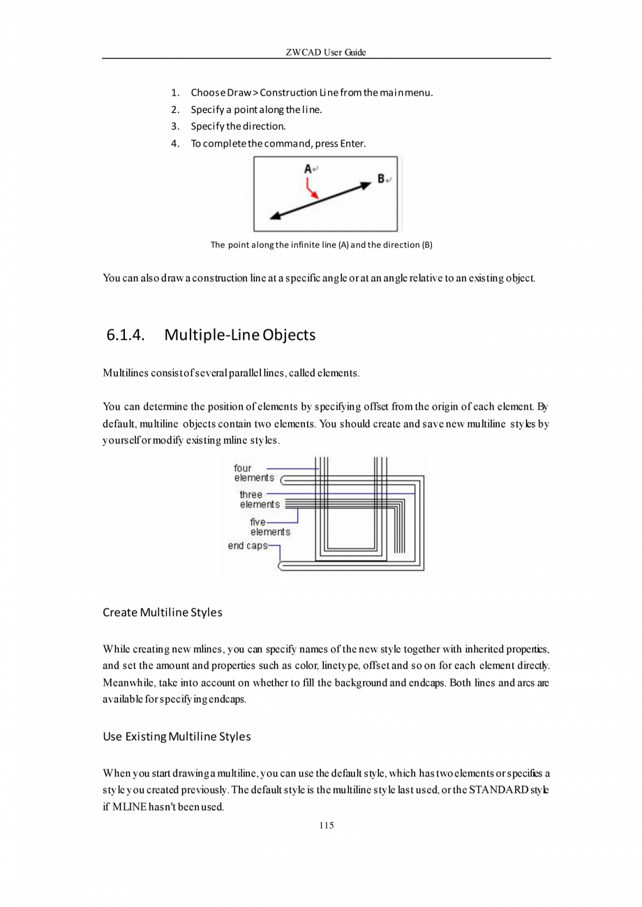 Pagina 115-ZWCAD User Guide manual ZWCAD Standard 2024, Professional 2024 Instructiuni montaj, utilizare...
