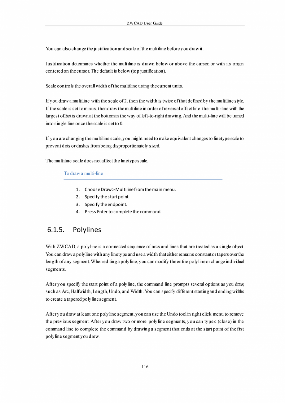 Pagina 116-ZWCAD User Guide manual ZWCAD Standard 2024, Professional 2024 Instructiuni montaj, utilizare...