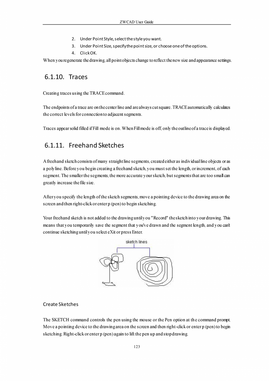 Pagina 123-ZWCAD User Guide manual ZWCAD Standard 2024, Professional 2024 Instructiuni montaj, utilizare...
