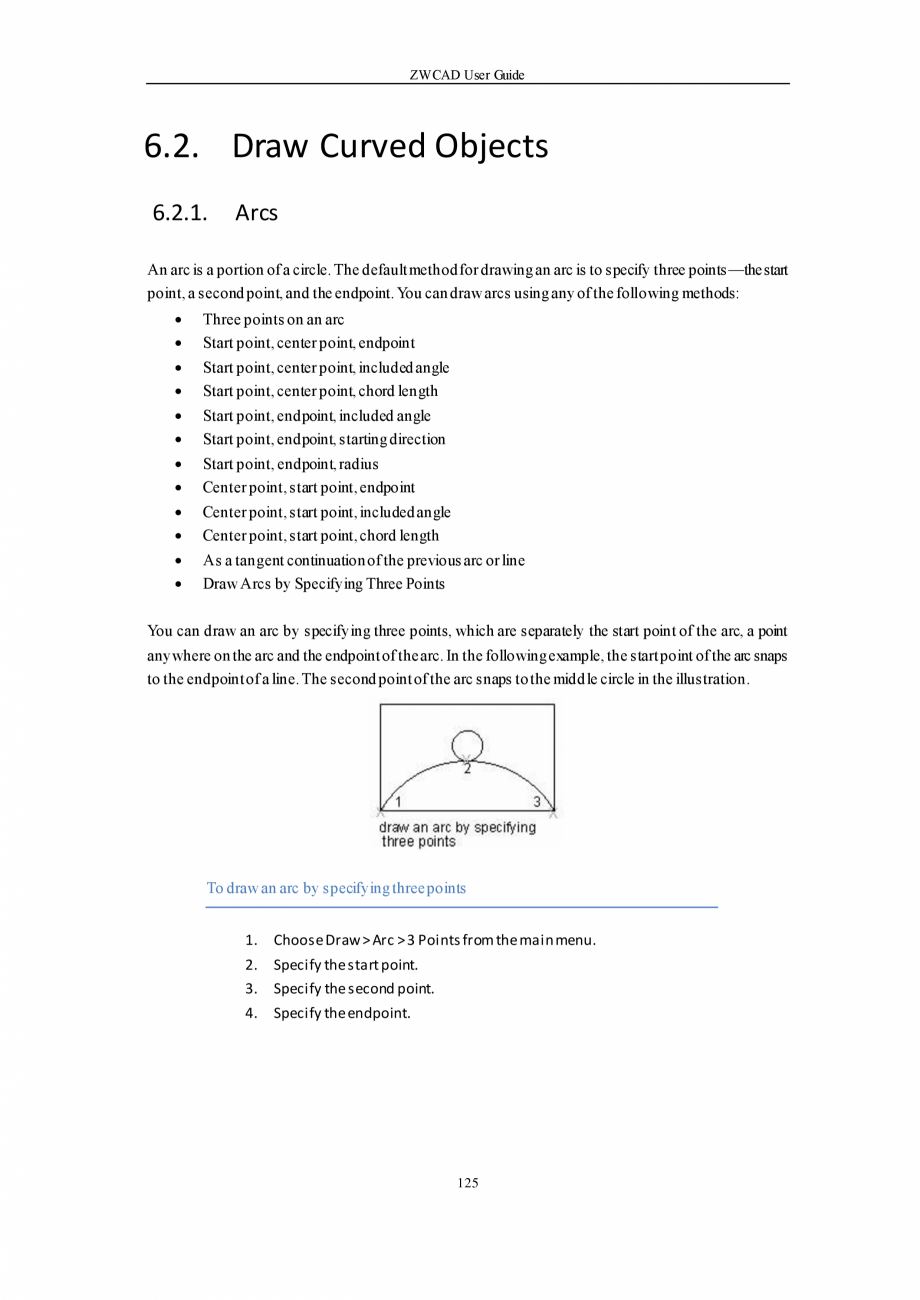 Pagina 125 - ZWCAD User Guide manual ZWCAD Standard 2023, Professional 2023 Instructiuni montaj,...