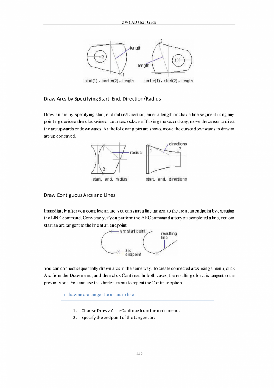 Pagina 128-ZWCAD User Guide manual ZWCAD Standard 2024, Professional 2024 Instructiuni montaj, utilizare...