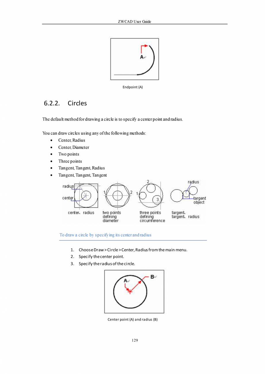 Pagina 129 - ZWCAD User Guide manual ZWCAD Standard 2024, Professional 2024 Instructiuni montaj,...