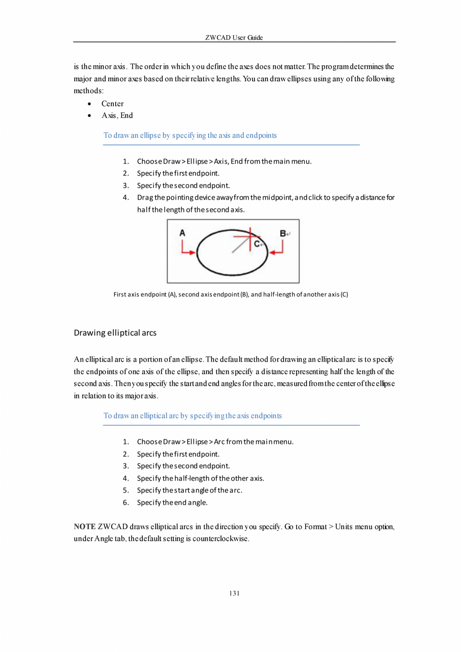Pagina 131-ZWCAD User Guide manual ZWCAD Standard 2024, Professional 2024 Instructiuni montaj, utilizare...