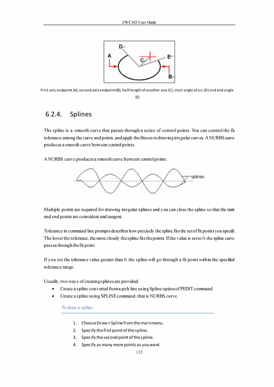 Pagina 132-ZWCAD User Guide manual ZWCAD Standard 2024, Professional 2024 Instructiuni montaj, utilizare...