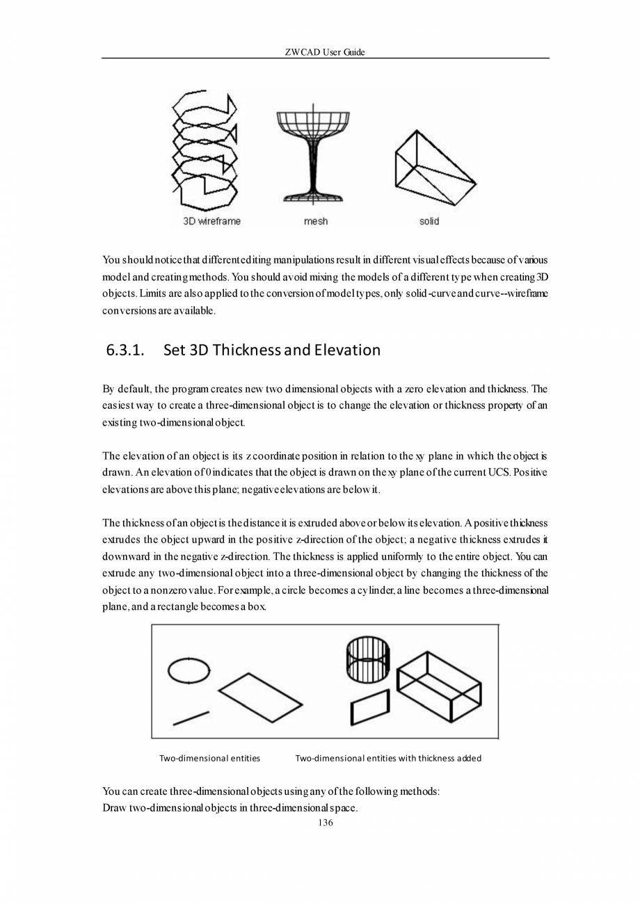 Pagina 136-ZWCAD User Guide manual ZWCAD Standard 2024, Professional 2024 Instructiuni montaj, utilizare...