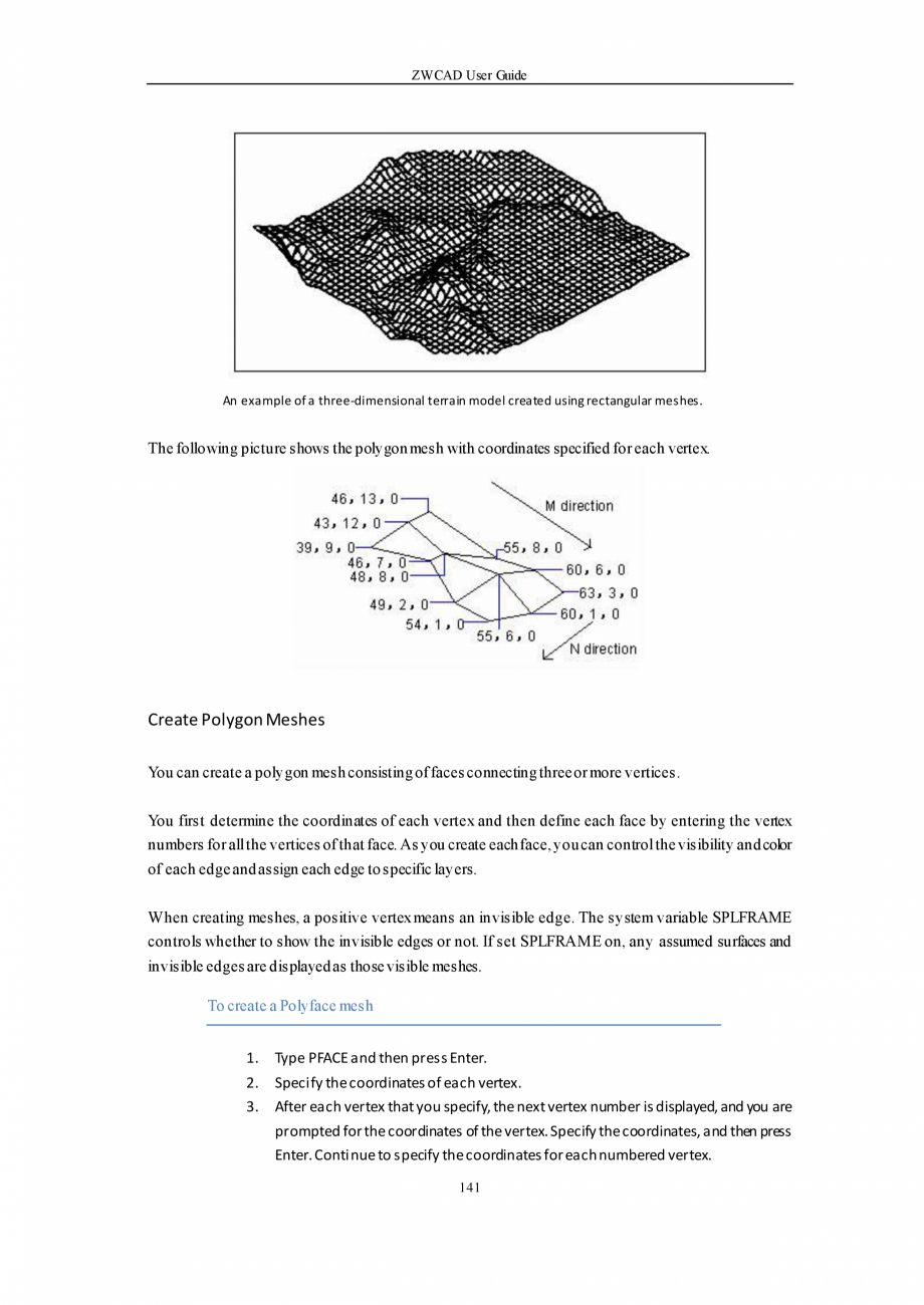 Pagina 141-ZWCAD User Guide manual ZWCAD Standard 2024, Professional 2024 Instructiuni montaj, utilizare...
