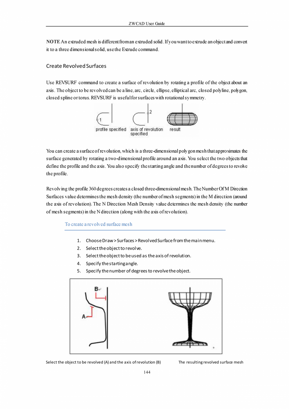 Pagina 144-ZWCAD User Guide manual ZWCAD Standard 2024, Professional 2024 Instructiuni montaj, utilizare...