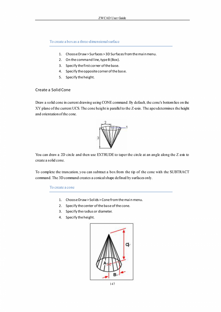 Pagina 147-ZWCAD User Guide manual ZWCAD Standard 2024, Professional 2024 Instructiuni montaj, utilizare...
