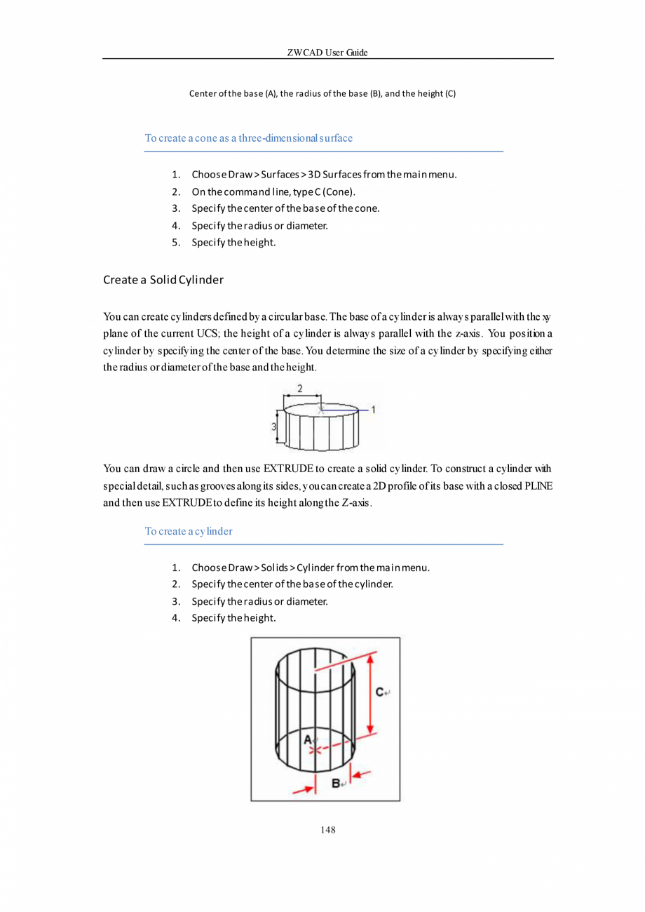 Pagina 148-ZWCAD User Guide manual ZWCAD Standard 2024, Professional 2024 Instructiuni montaj, utilizare...