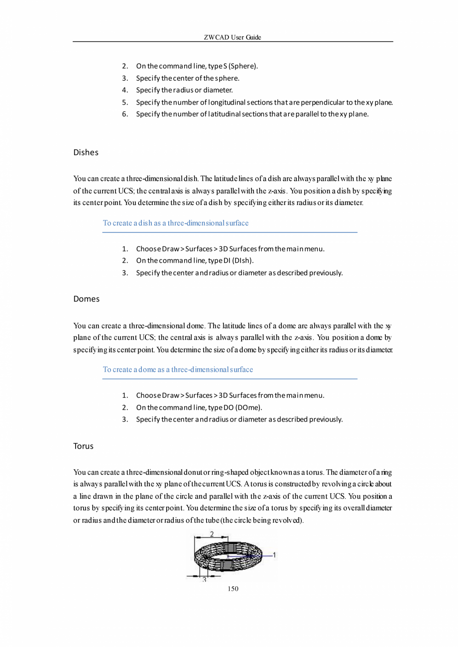 Pagina 150-ZWCAD User Guide manual ZWCAD Standard 2024, Professional 2024 Instructiuni montaj, utilizare...