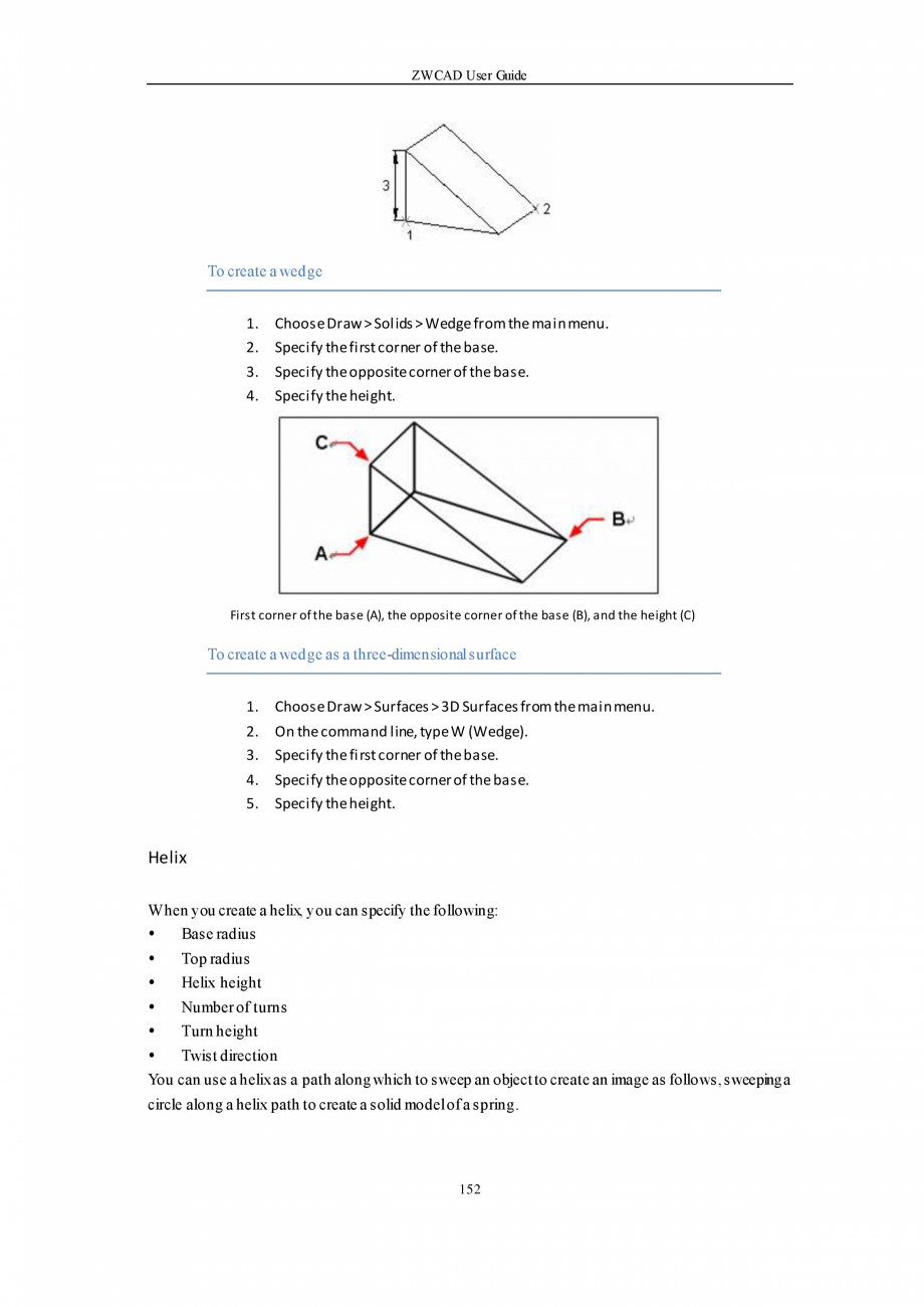 Pagina 152-ZWCAD User Guide manual ZWCAD Standard 2024, Professional 2024 Instructiuni montaj, utilizare...