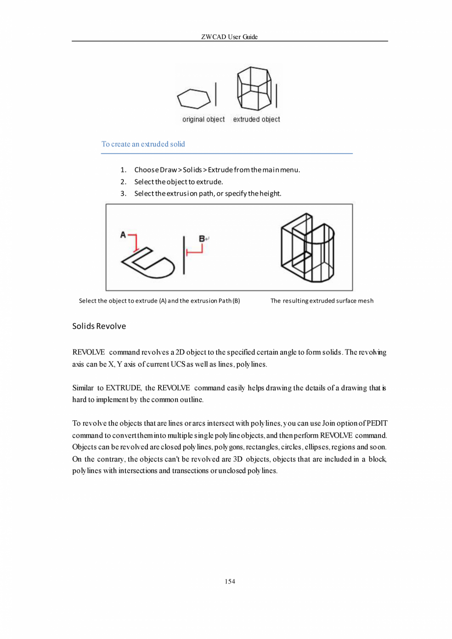 Pagina 154-ZWCAD User Guide manual ZWCAD Standard 2024, Professional 2024 Instructiuni montaj, utilizare...