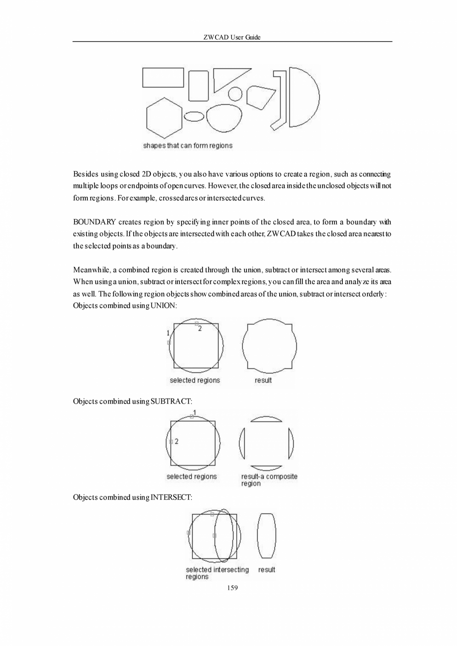 Pagina 159-ZWCAD User Guide manual ZWCAD Standard 2024, Professional 2024 Instructiuni montaj, utilizare...