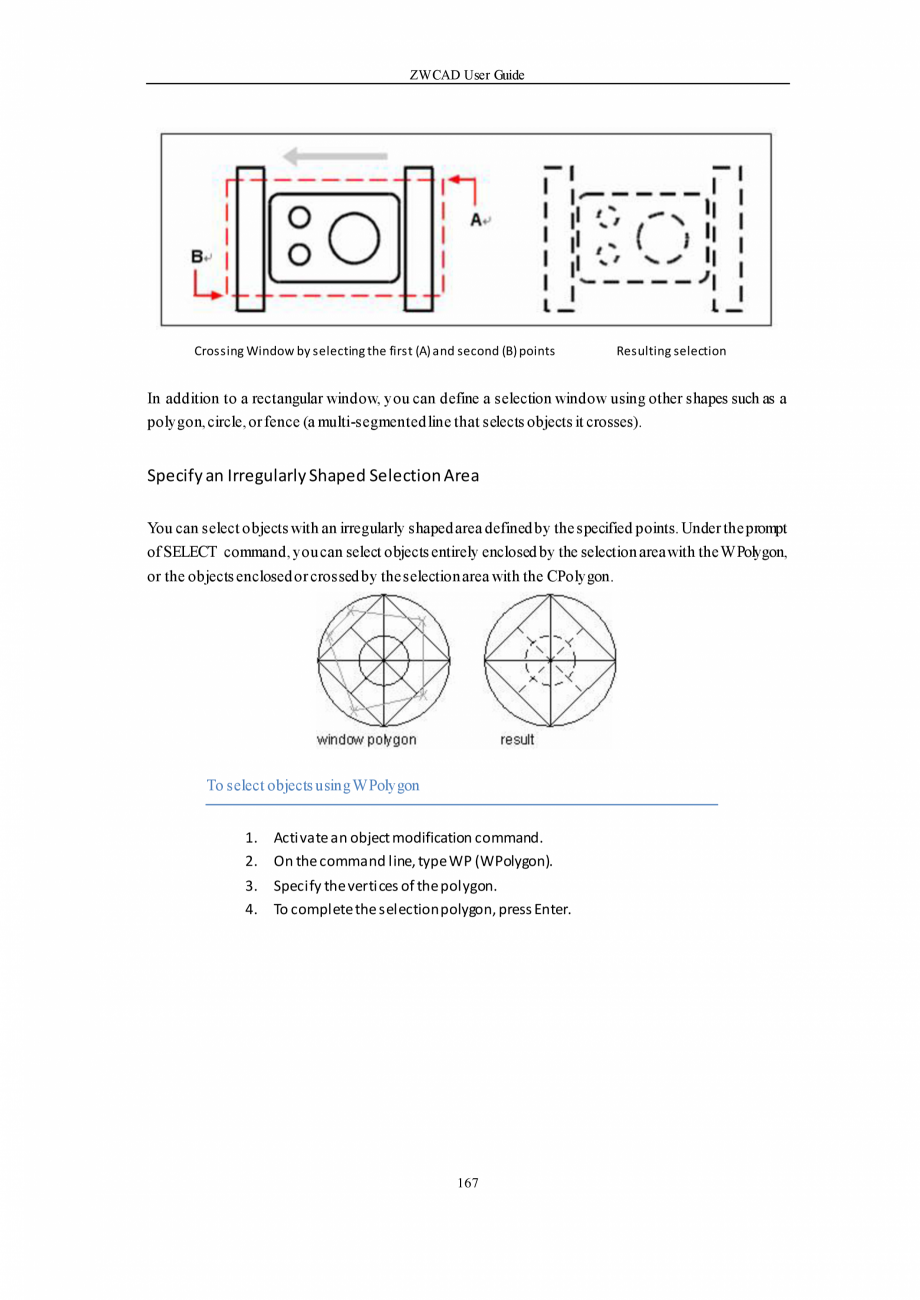 Pagina 167-ZWCAD User Guide manual ZWCAD Standard 2024, Professional 2024 Instructiuni montaj, utilizare...