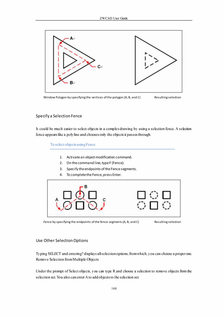 Pagina 168-ZWCAD User Guide manual ZWCAD Standard 2024, Professional 2024 Instructiuni montaj, utilizare...