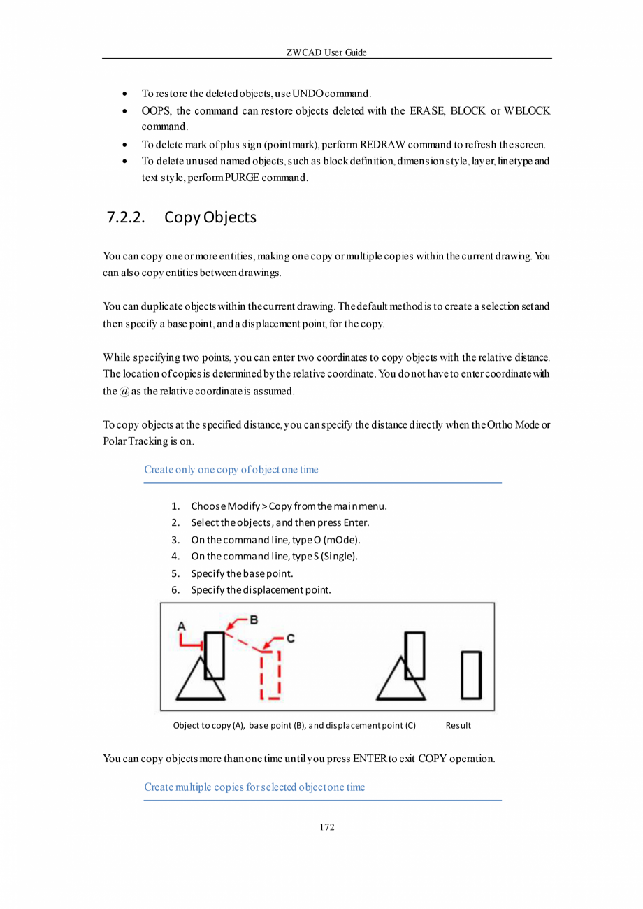 Pagina 172-ZWCAD User Guide manual ZWCAD Standard 2024, Professional 2024 Instructiuni montaj, utilizare...