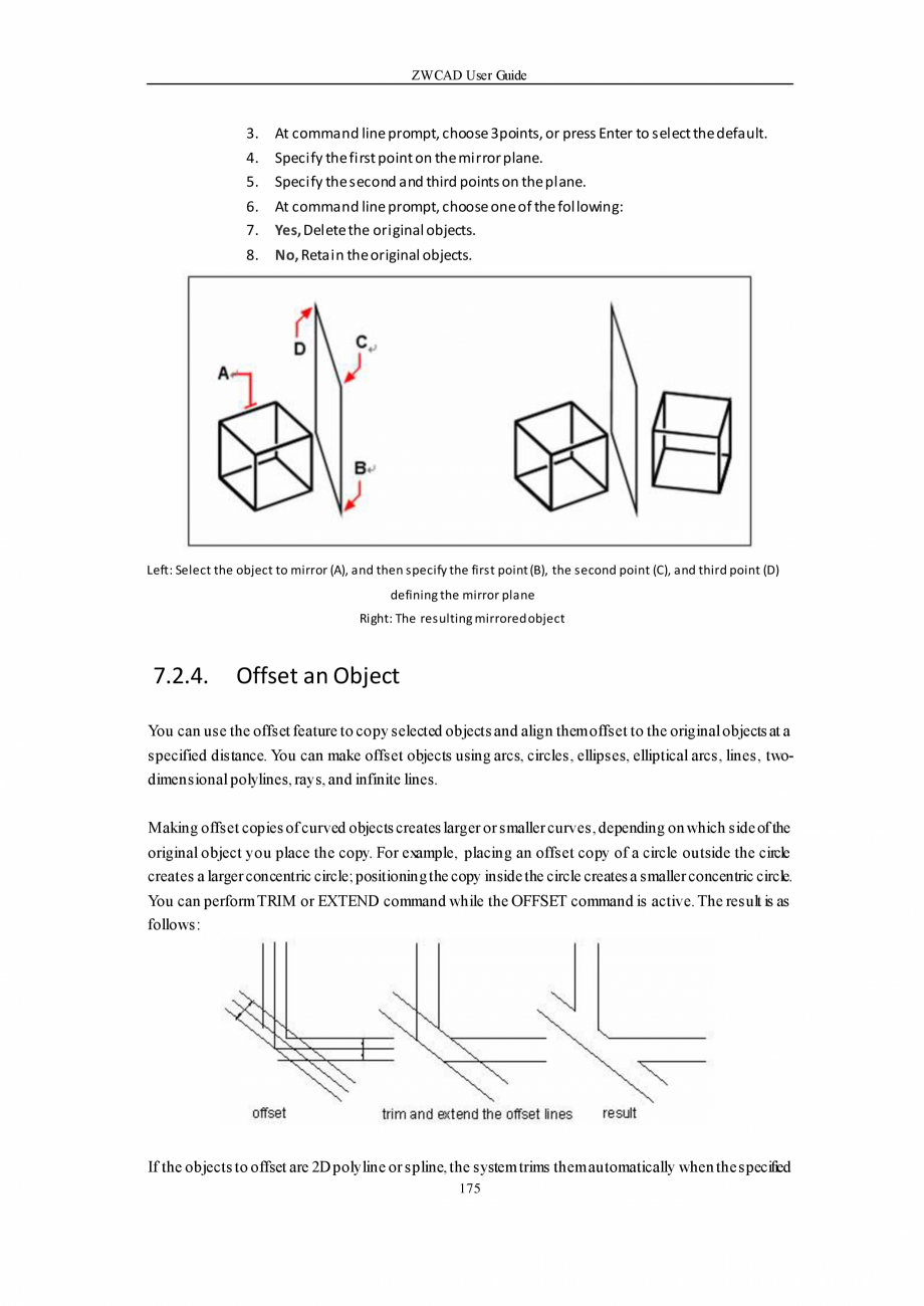 Pagina 175-ZWCAD User Guide manual ZWCAD Standard 2024, Professional 2024 Instructiuni montaj, utilizare...