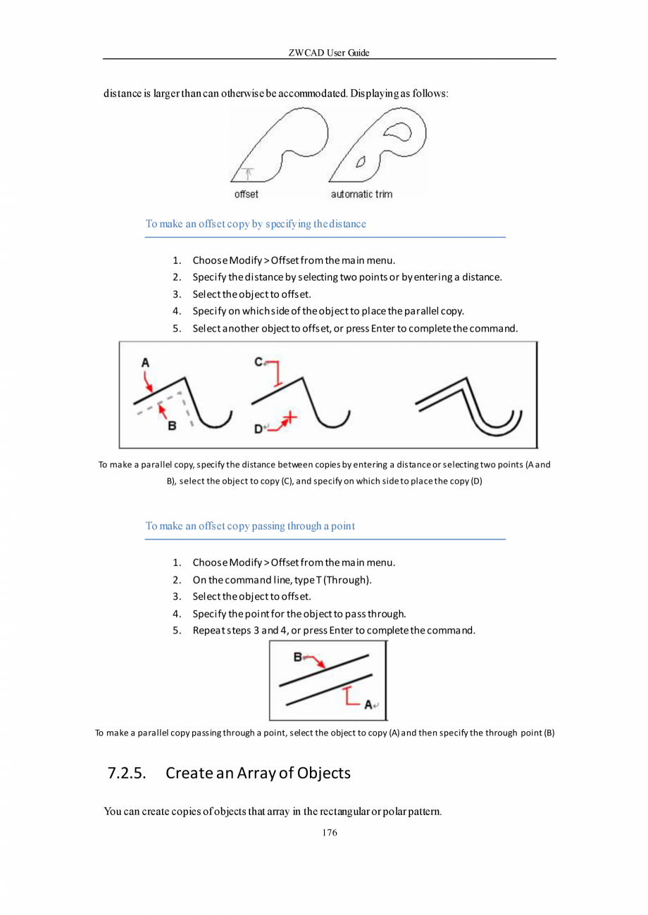 Pagina 176-ZWCAD User Guide manual ZWCAD Standard 2024, Professional 2024 Instructiuni montaj, utilizare...