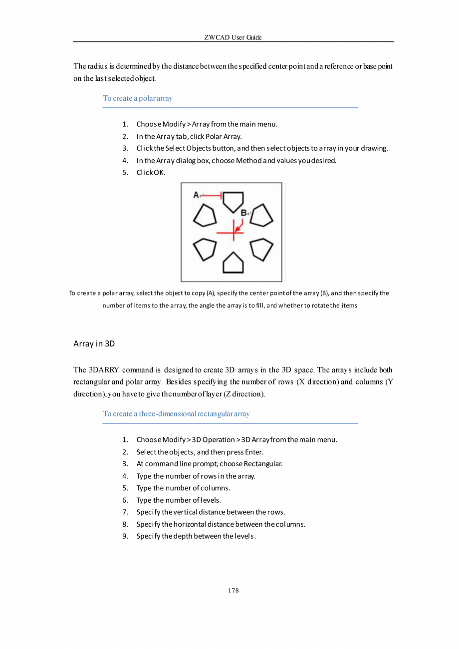 Pagina 178-ZWCAD User Guide manual ZWCAD Standard 2024, Professional 2024 Instructiuni montaj, utilizare...