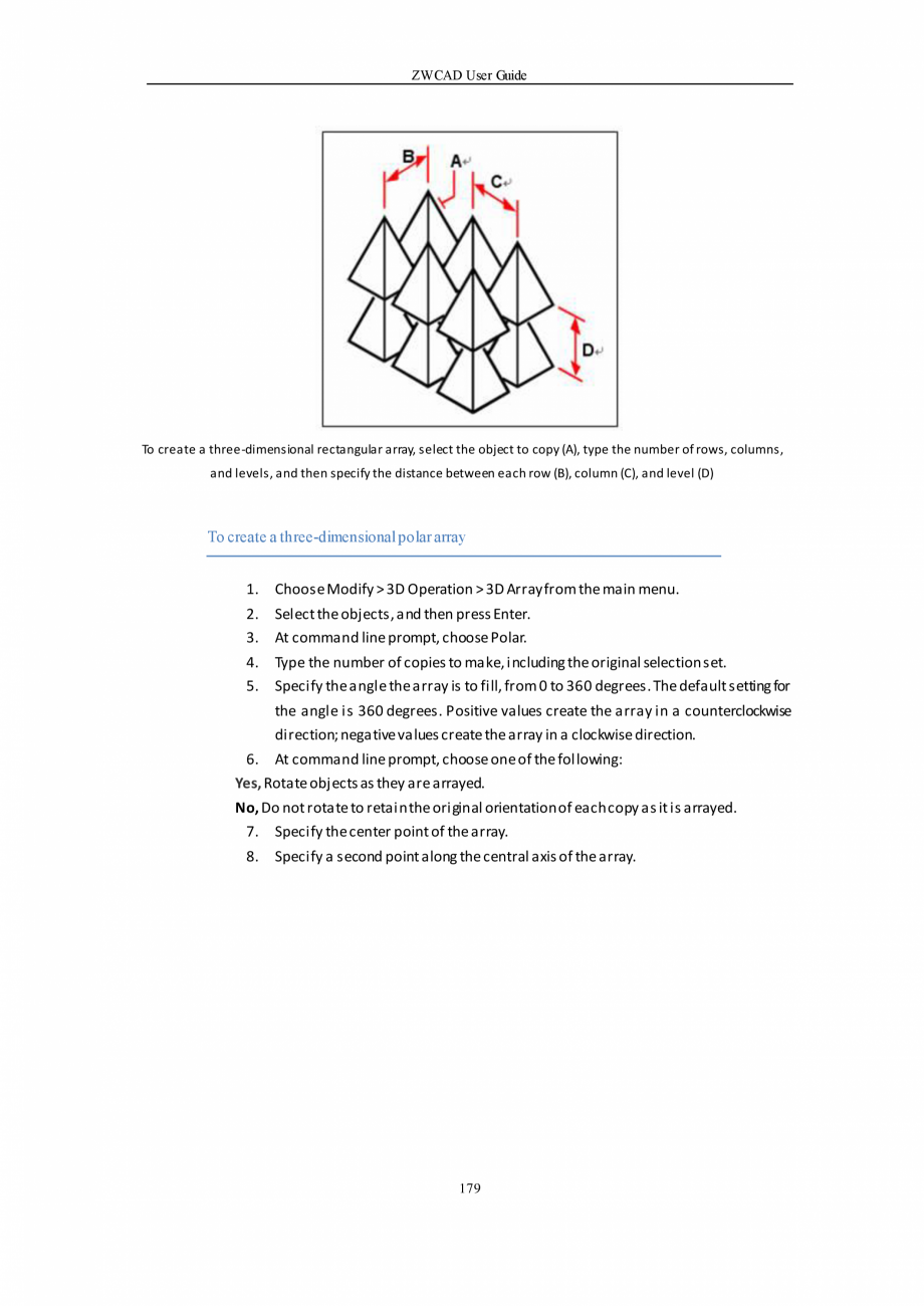 Pagina 179-ZWCAD User Guide manual ZWCAD Standard 2024, Professional 2024 Instructiuni montaj, utilizare...