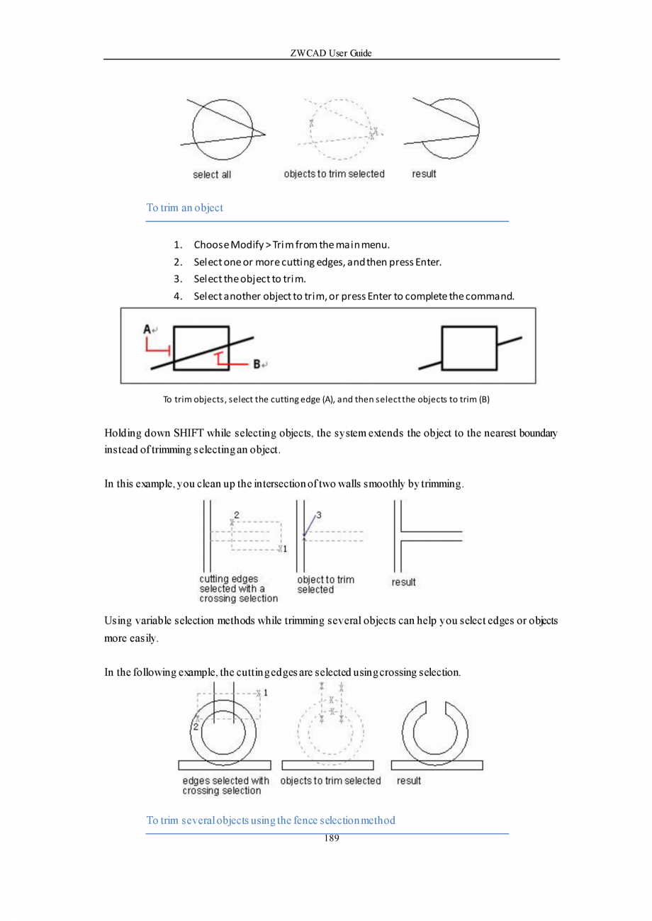 Pagina 189-ZWCAD User Guide manual ZWCAD Standard 2024, Professional 2024 Instructiuni montaj, utilizare...