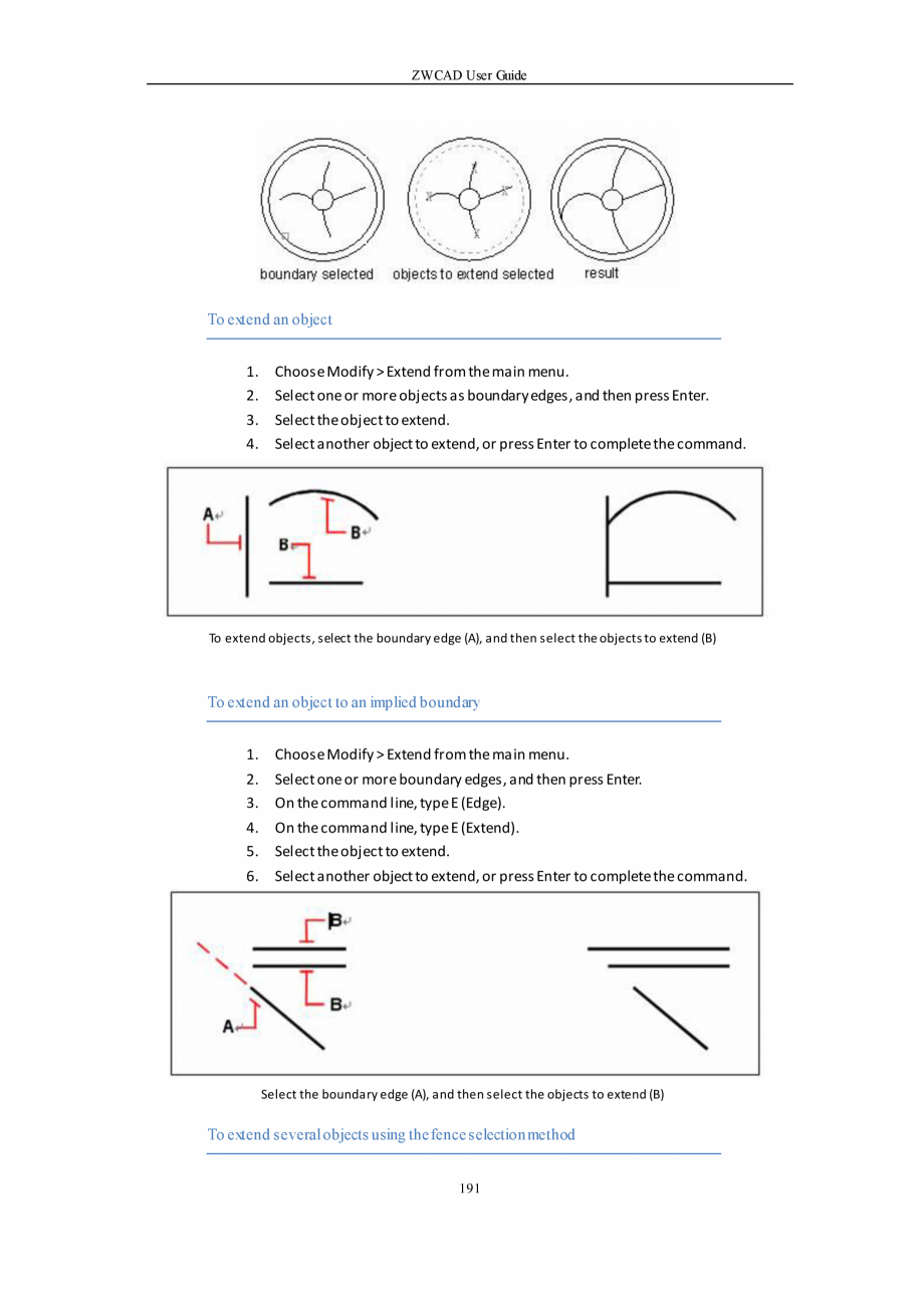 Pagina 191-ZWCAD User Guide manual ZWCAD Standard 2024, Professional 2024 Instructiuni montaj, utilizare...