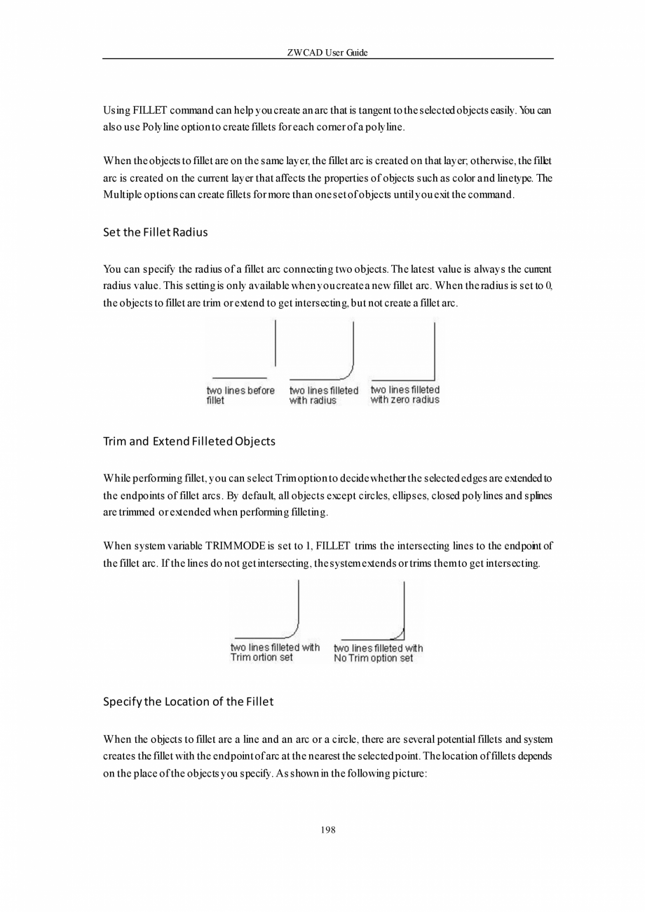 Pagina 198-ZWCAD User Guide manual ZWCAD Standard 2024, Professional 2024 Instructiuni montaj, utilizare...
