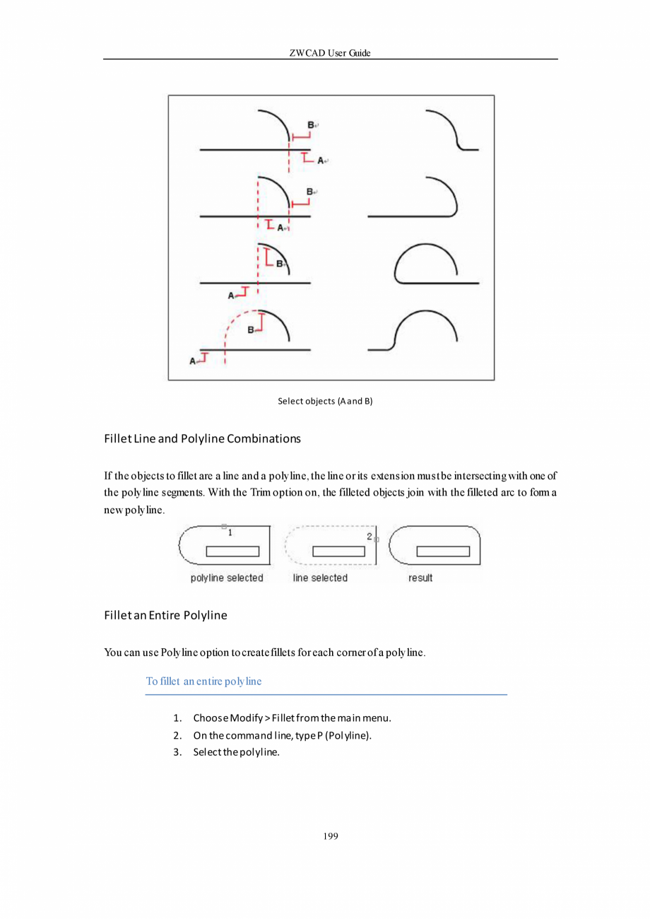 Pagina 199-ZWCAD User Guide manual ZWCAD Standard 2024, Professional 2024 Instructiuni montaj, utilizare...