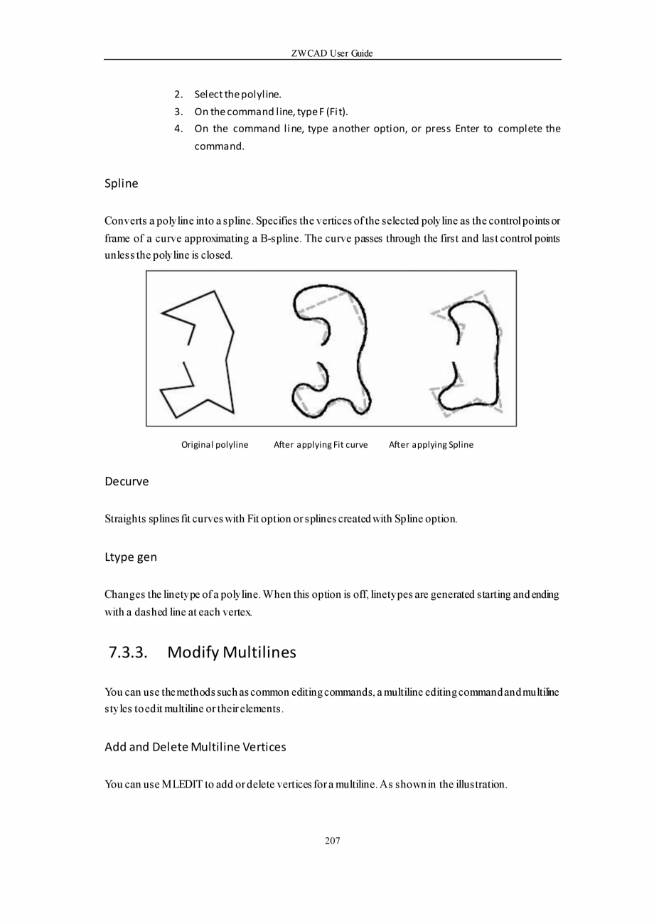 Pagina 207-ZWCAD User Guide manual ZWCAD Standard 2024, Professional 2024 Instructiuni montaj, utilizare...