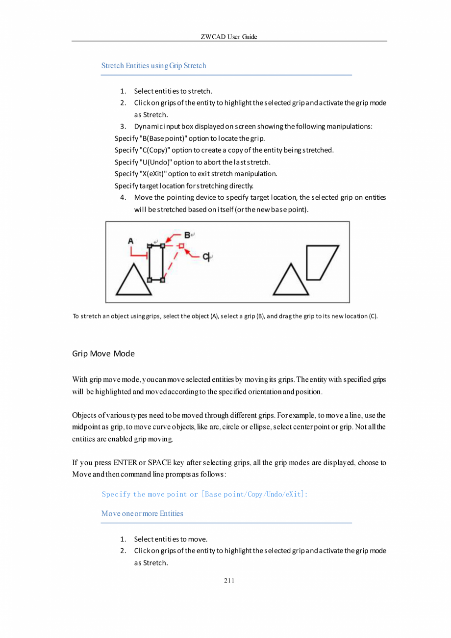 Pagina 211-ZWCAD User Guide manual ZWCAD Standard 2024, Professional 2024 Instructiuni montaj, utilizare...