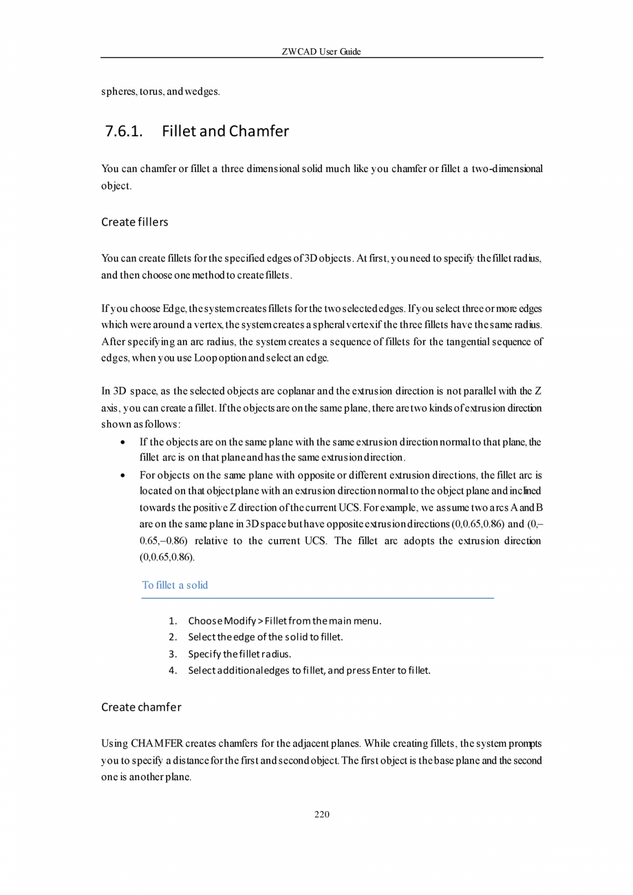 Pagina 220-ZWCAD User Guide manual ZWCAD Standard 2024, Professional 2024 Instructiuni montaj, utilizare...