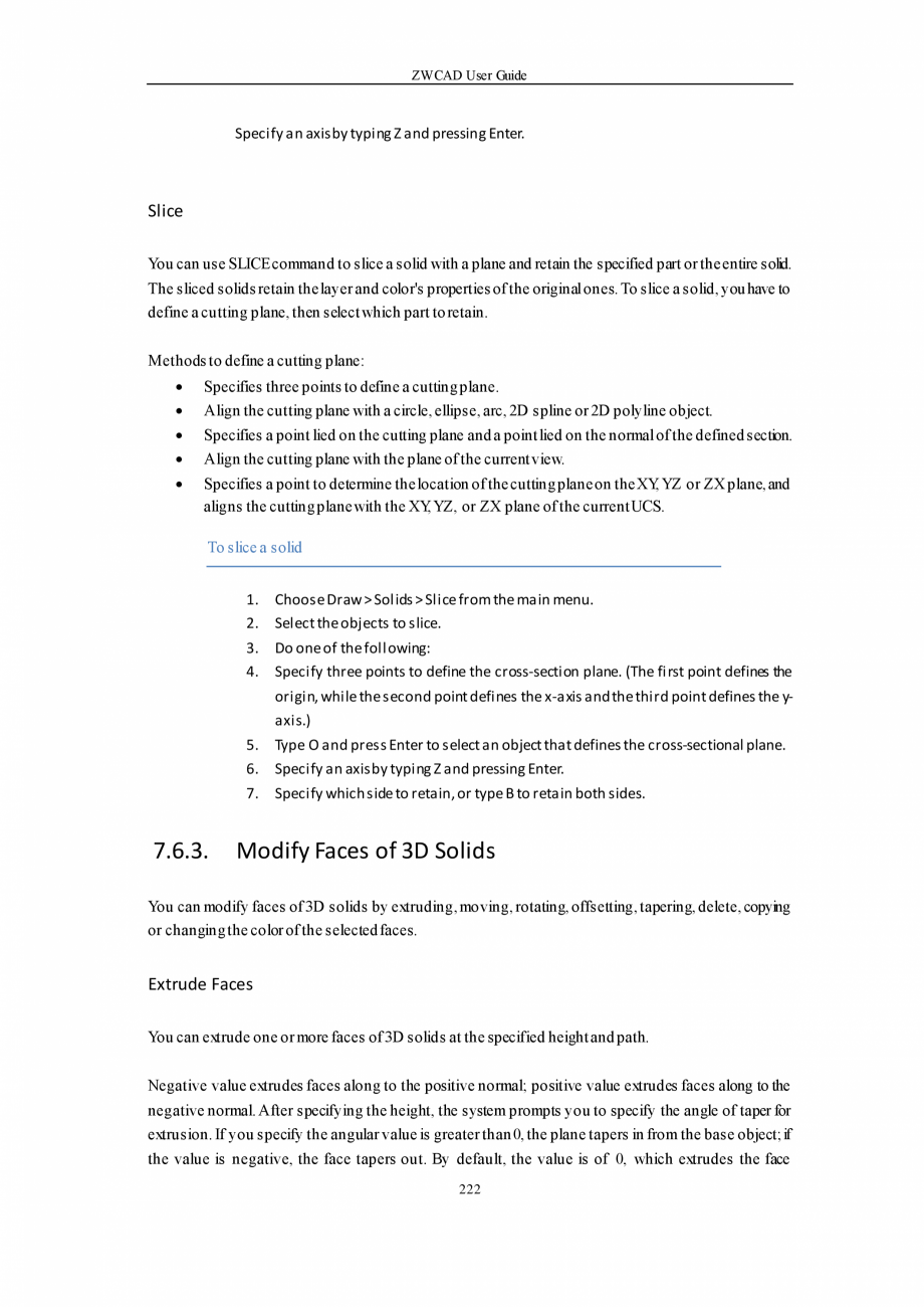 Pagina 222-ZWCAD User Guide manual ZWCAD Standard 2024, Professional 2024 Instructiuni montaj, utilizare...