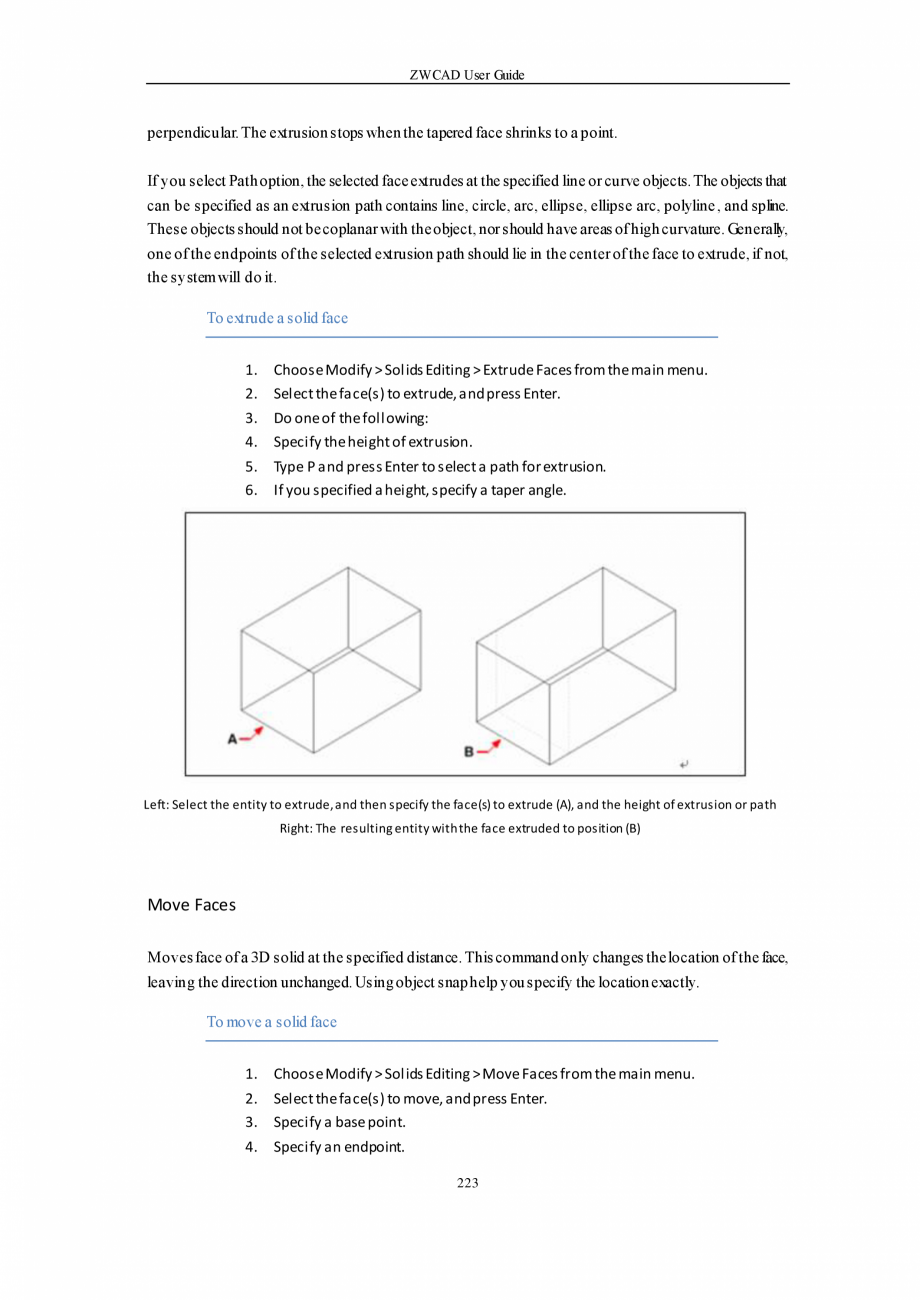 Pagina 223-ZWCAD User Guide manual ZWCAD Standard 2024, Professional 2024 Instructiuni montaj, utilizare...