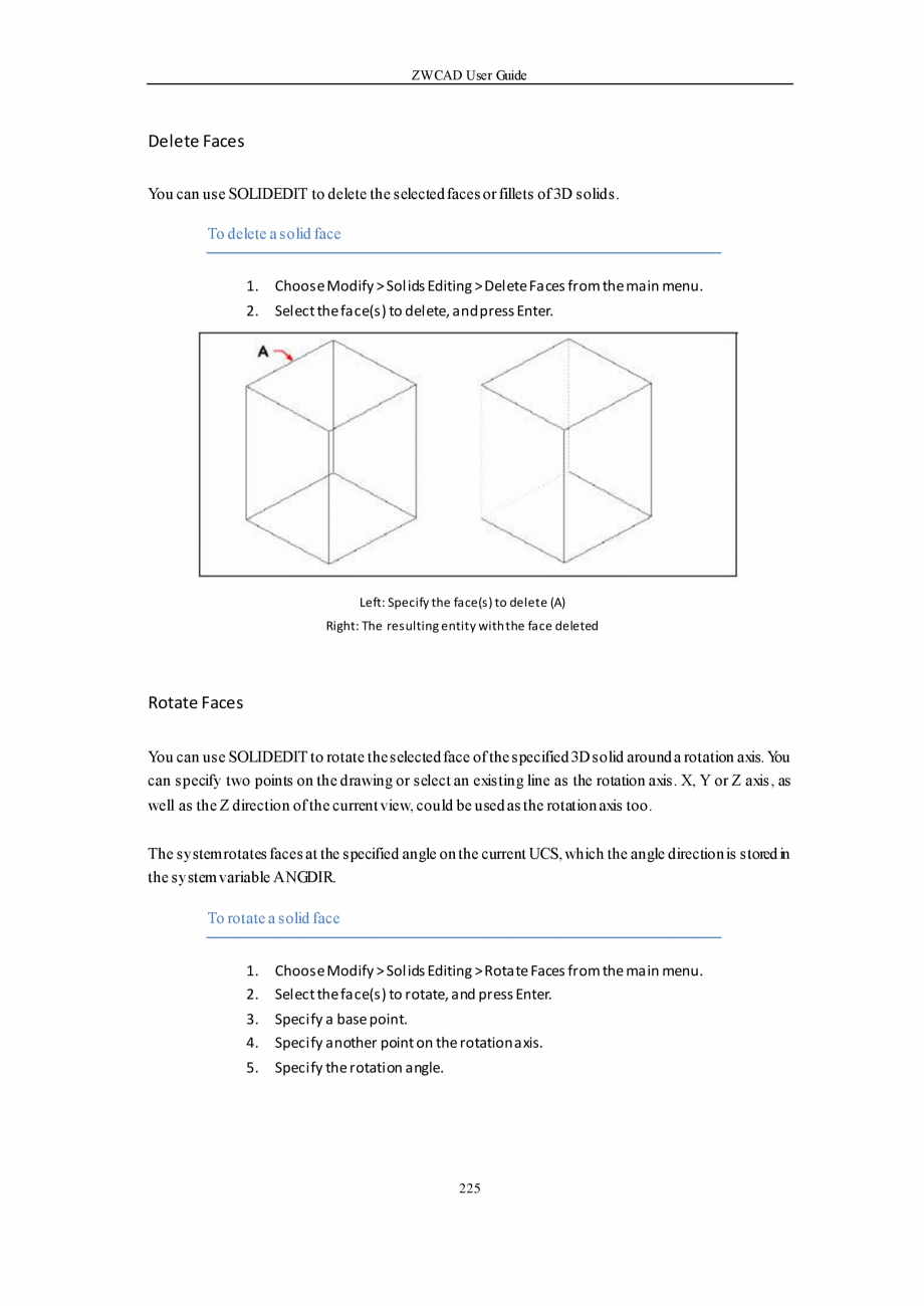 Pagina 225-ZWCAD User Guide manual ZWCAD Standard 2024, Professional 2024 Instructiuni montaj, utilizare...