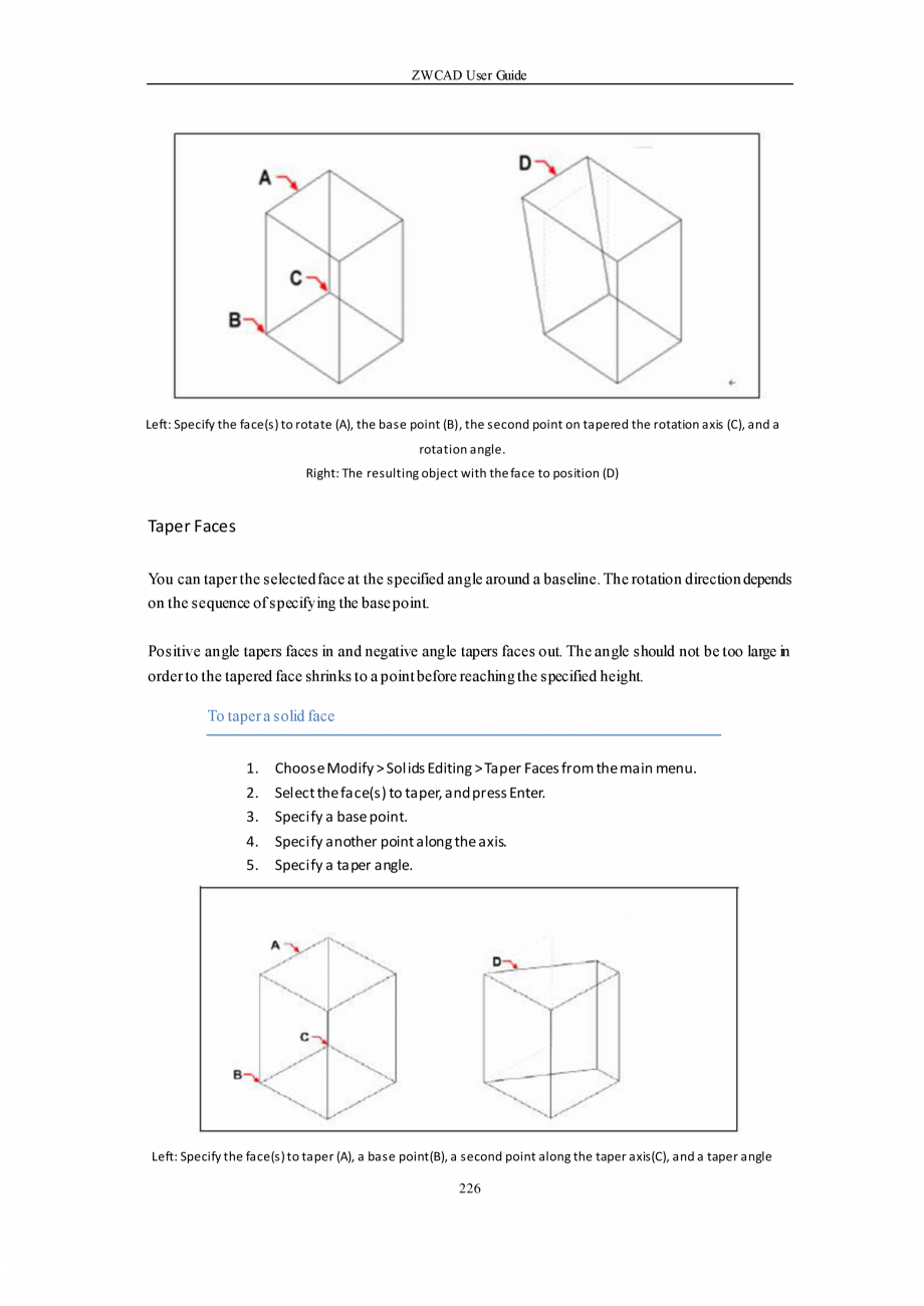 Pagina 226-ZWCAD User Guide manual ZWCAD Standard 2024, Professional 2024 Instructiuni montaj, utilizare...