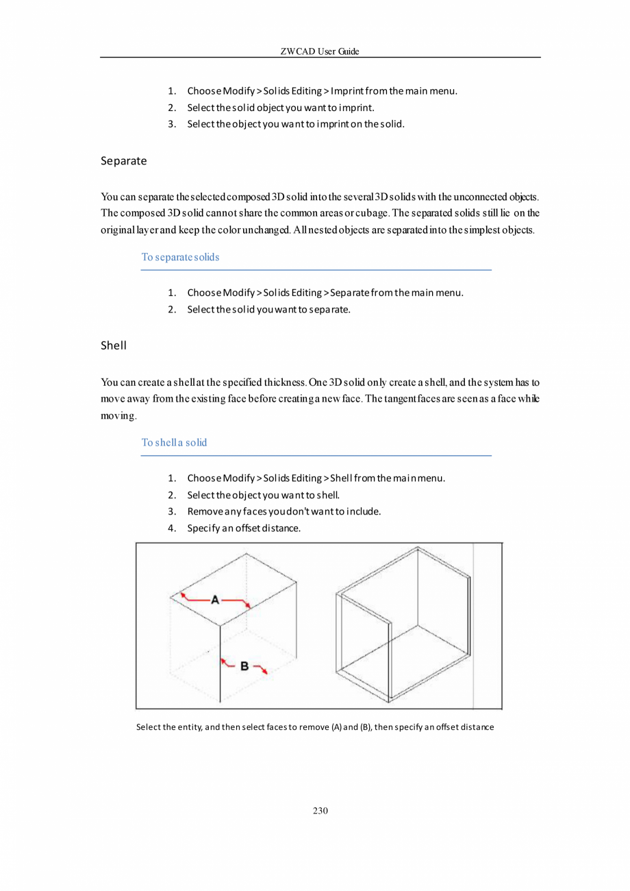 Pagina 230-ZWCAD User Guide manual ZWCAD Standard 2024, Professional 2024 Instructiuni montaj, utilizare...