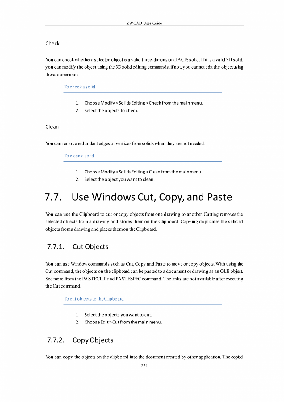 Pagina 231-ZWCAD User Guide manual ZWCAD Standard 2024, Professional 2024 Instructiuni montaj, utilizare...