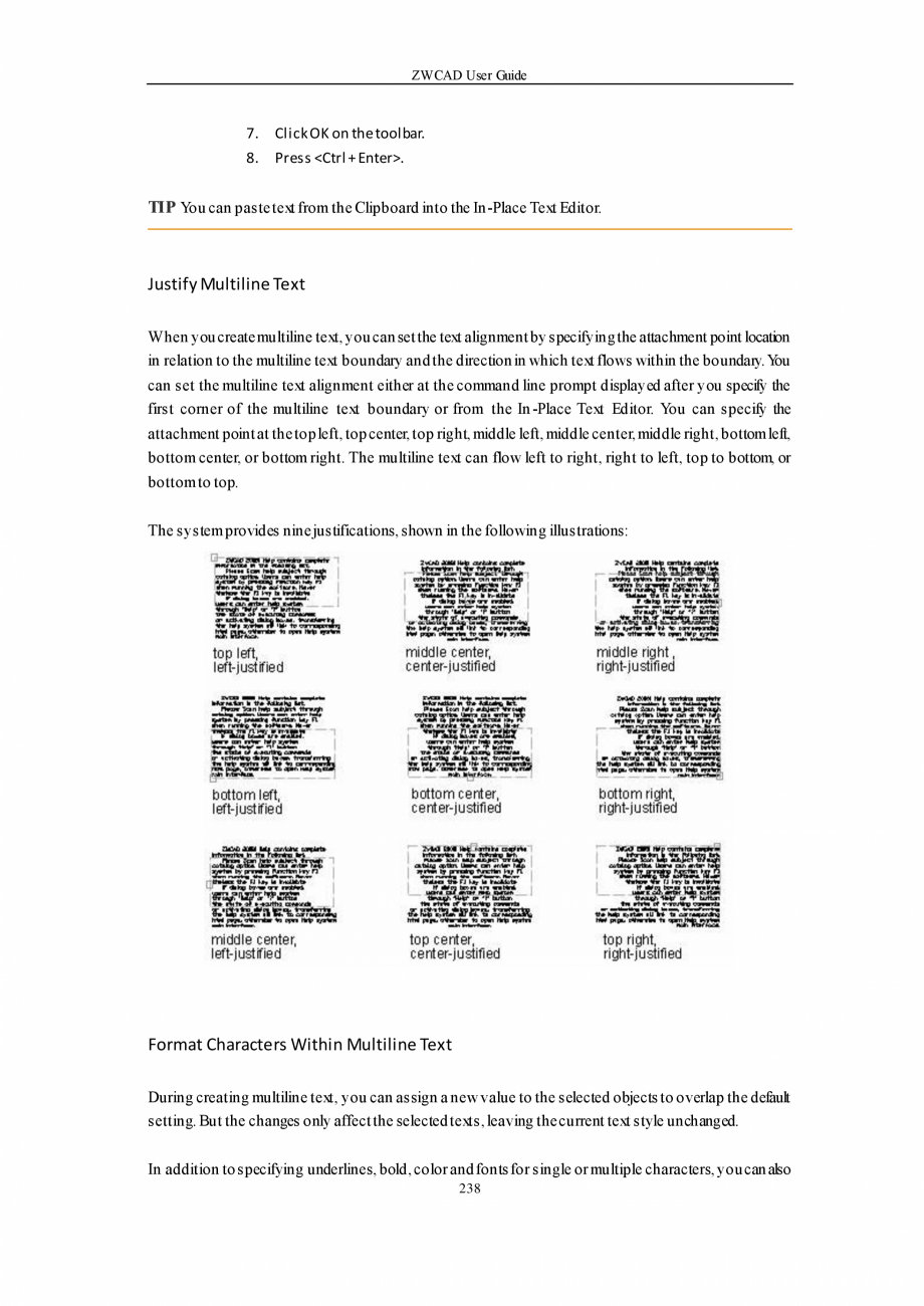 Pagina 238-ZWCAD User Guide manual ZWCAD Standard 2024, Professional 2024 Instructiuni montaj, utilizare...