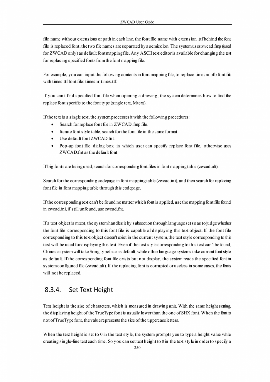 Pagina 250-ZWCAD User Guide manual ZWCAD Standard 2024, Professional 2024 Instructiuni montaj, utilizare...