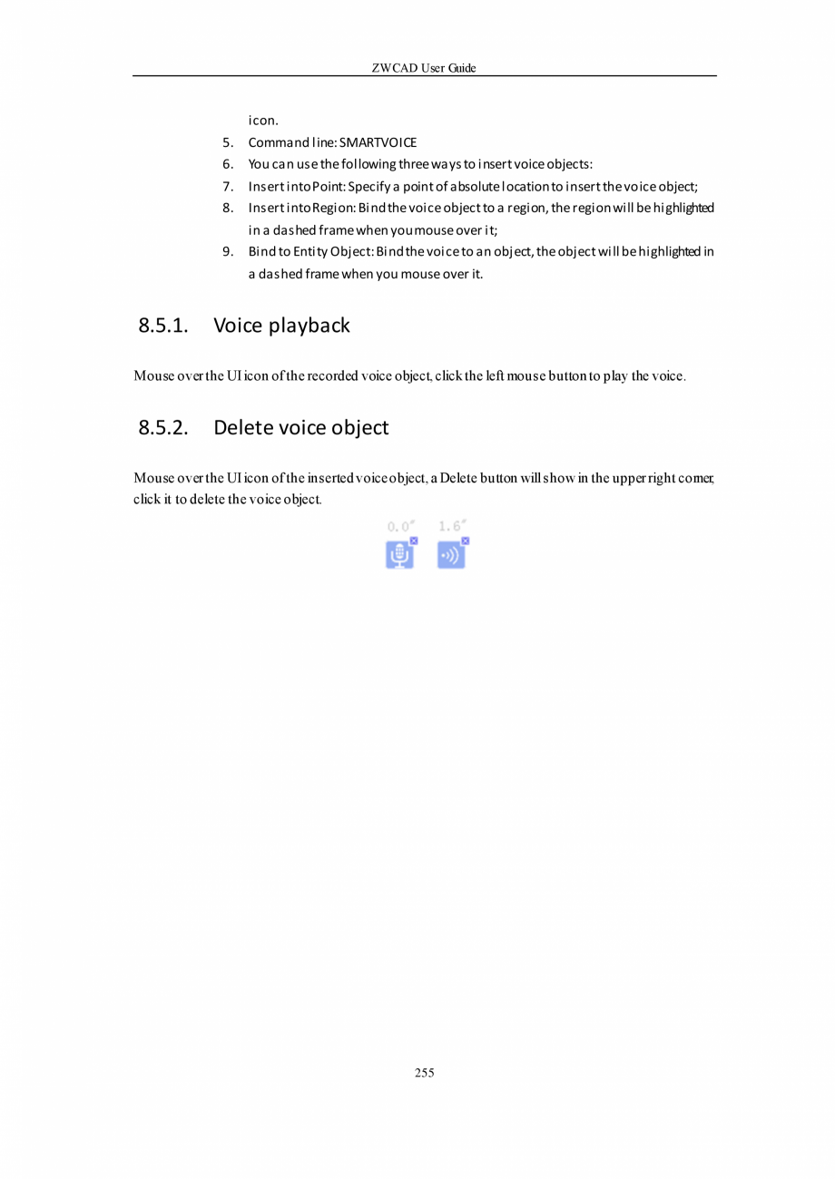 Pagina 255-ZWCAD User Guide manual ZWCAD Standard 2024, Professional 2024 Instructiuni montaj, utilizare...