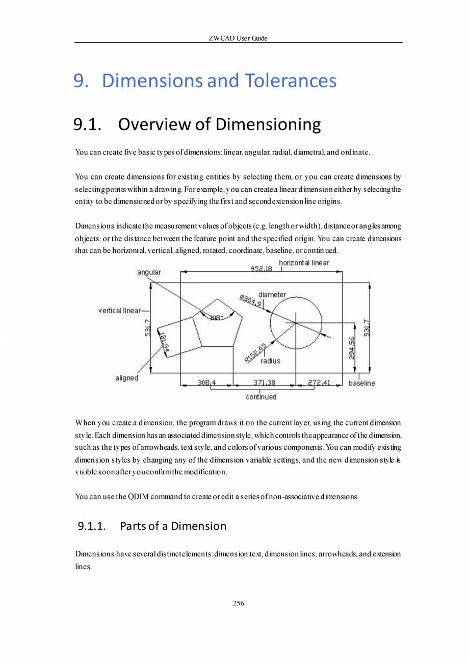 Pagina 256-ZWCAD User Guide manual ZWCAD Standard 2024, Professional 2024 Instructiuni montaj, utilizare...